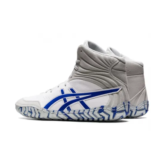 Борцовки ASICS AGGRESSOR 5 WHITE/LAPIS LAZULI BLUE-40,5