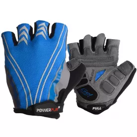 Велоперчатки PowerPlay 5007 B Голубые L
