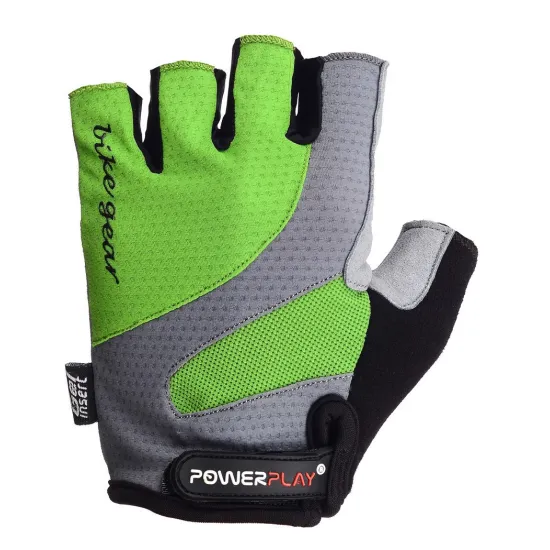 Велоперчатки PowerPlay 5004 C Зеленые M
