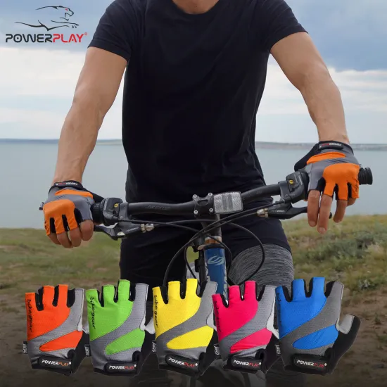 Велоперчатки PowerPlay 5004 C Зеленые M