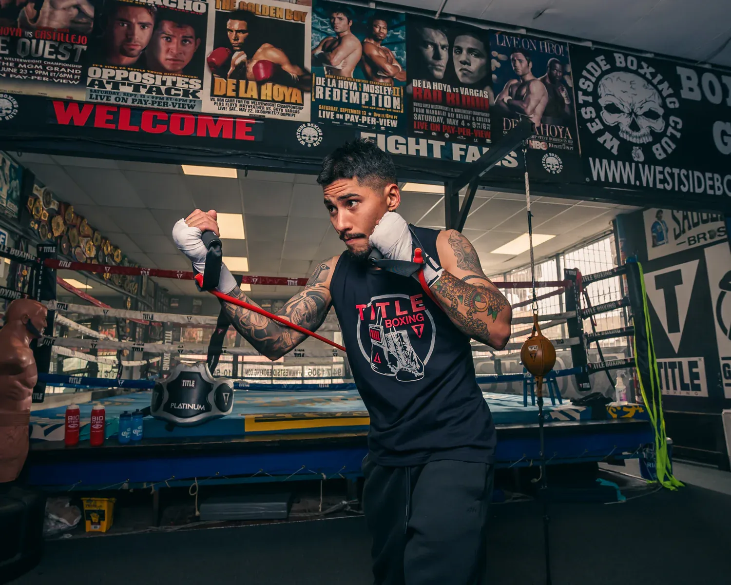 Бой с тенью TITLE Boxing Resistance Band Shadow Boxer