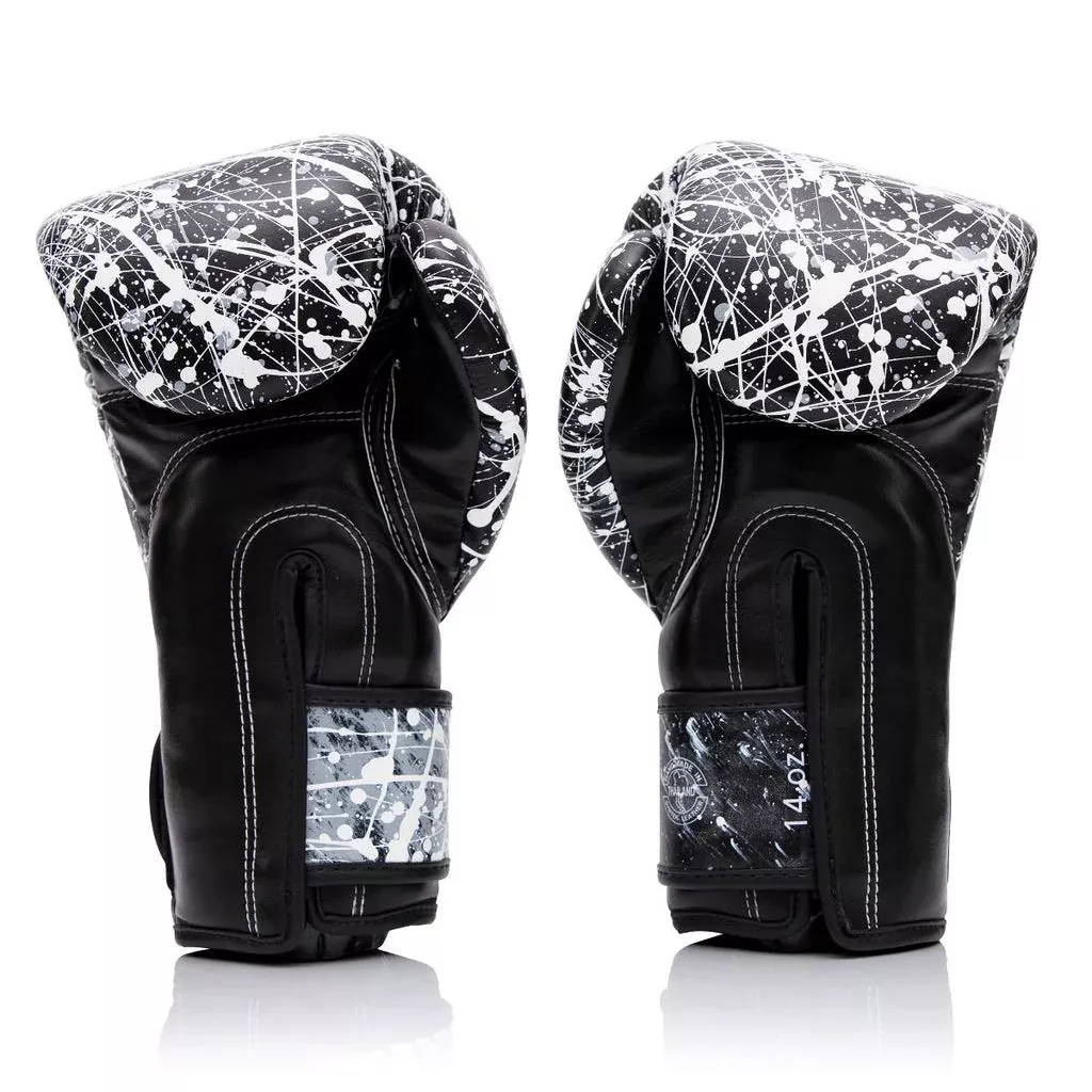 Боксерські рукавички Fairtex BGV14 Black Painter-12 унцій