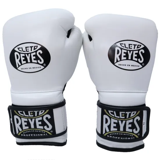 Боксерские перчатки Cleto Reyes Hook and Loop Training Gloves White-12