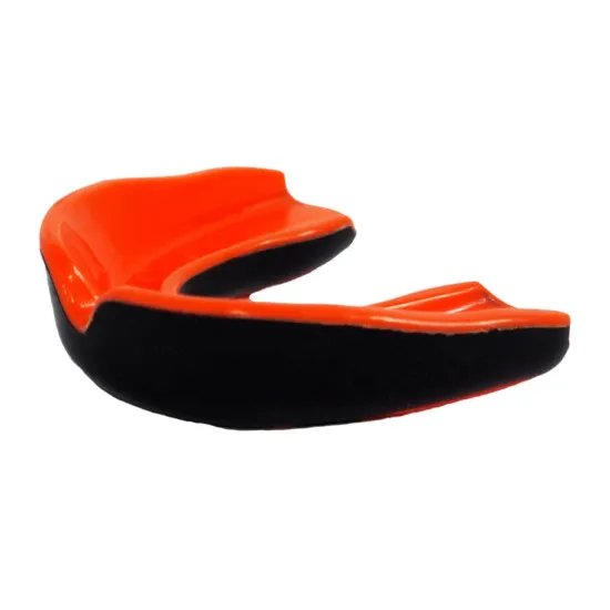 Капа боксерська PowerPlay 3315 SR оранжево-чорна MINT