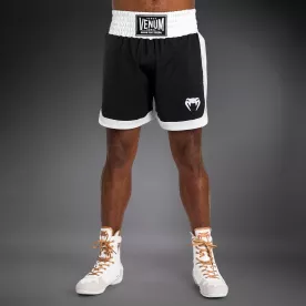 Боксерські шорти Venum Classic Boxing Shorts Black/White-S
