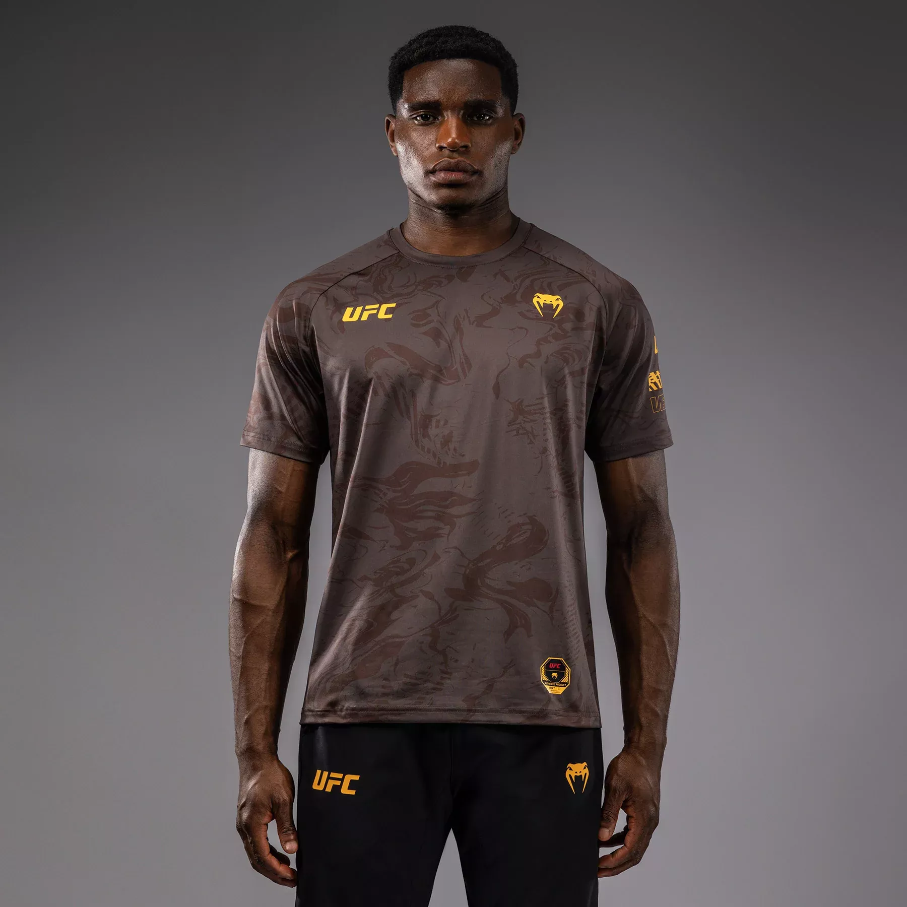 Футболка UFC Fusion by Venum Fight Week Men’s Dry-Tech T-Shirt Earthen Brown-S