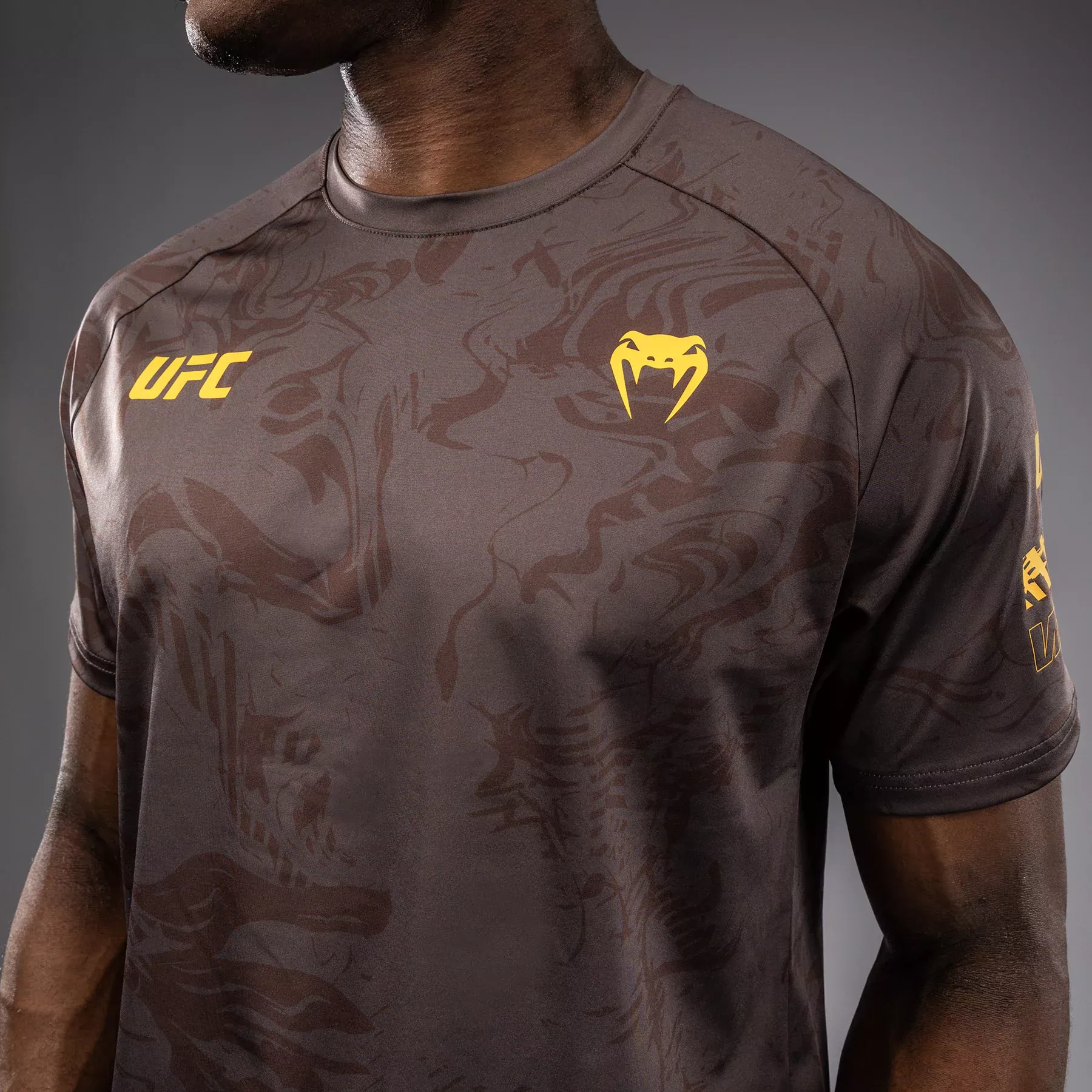 Футболка UFC Fusion by Venum Fight Week Men’s Dry-Tech T-Shirt Earthen Brown-S