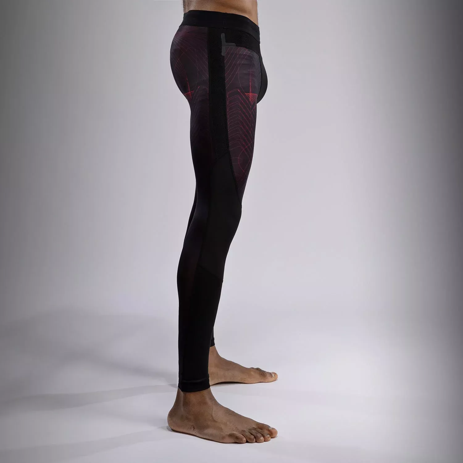 Компресійні штани Venum G-Fit Air Men's Spats Deep Black/Fire Red-S