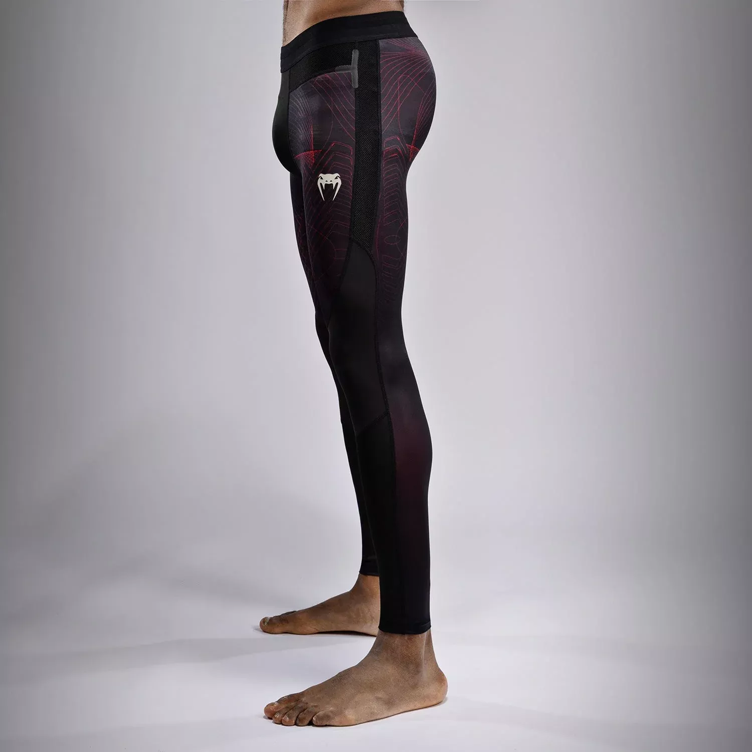 Компресійні штани Venum G-Fit Air Men's Spats Deep Black/Fire Red-S
