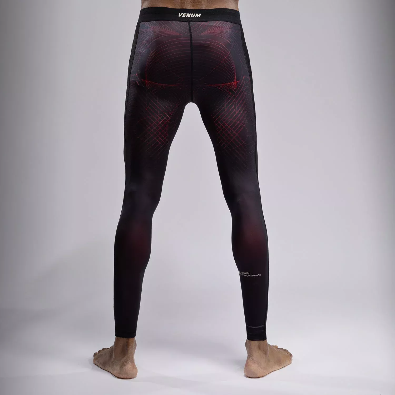Компресійні штани Venum G-Fit Air Men's Spats Deep Black/Fire Red-S
