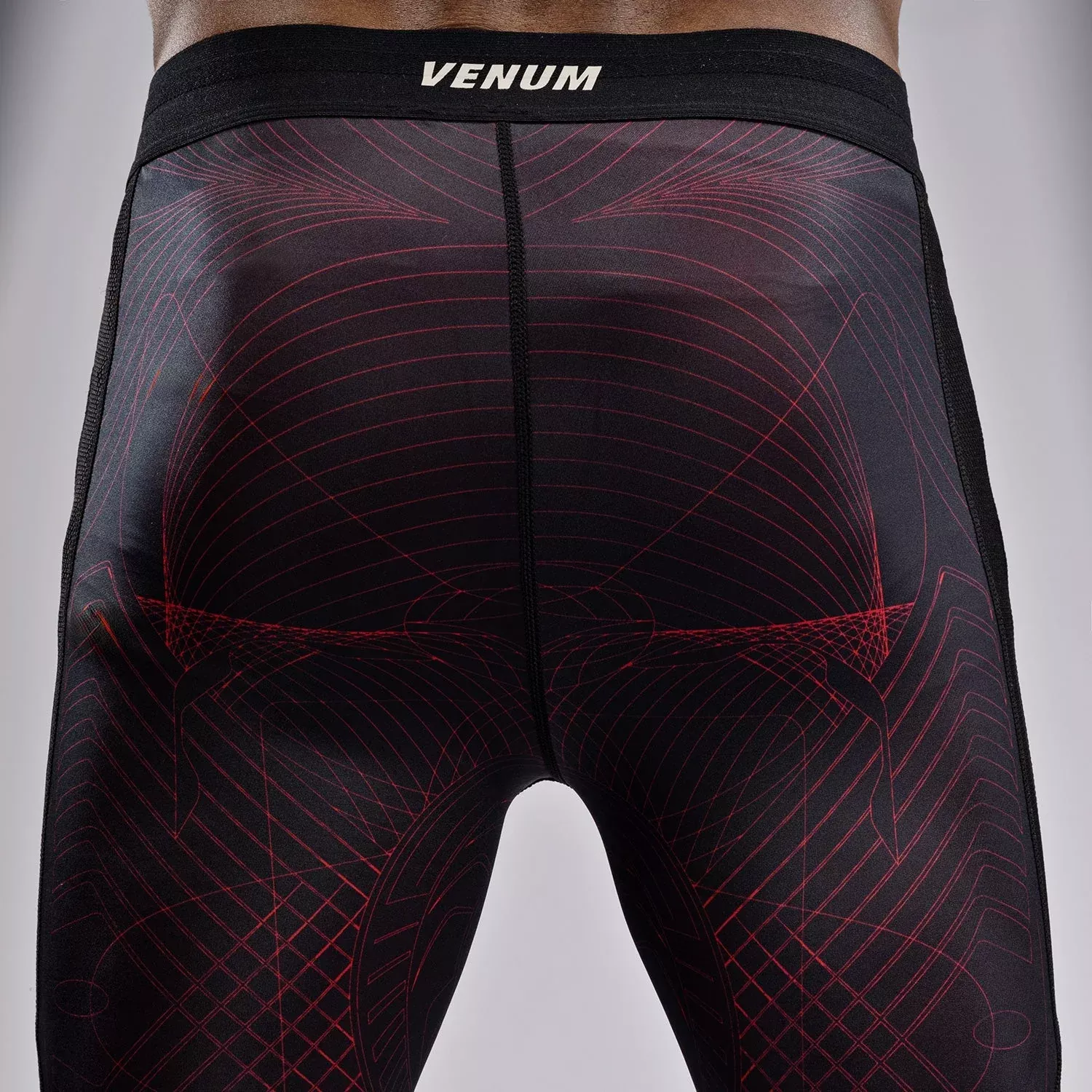Компресійні штани Venum G-Fit Air Men's Spats Deep Black/Fire Red-S