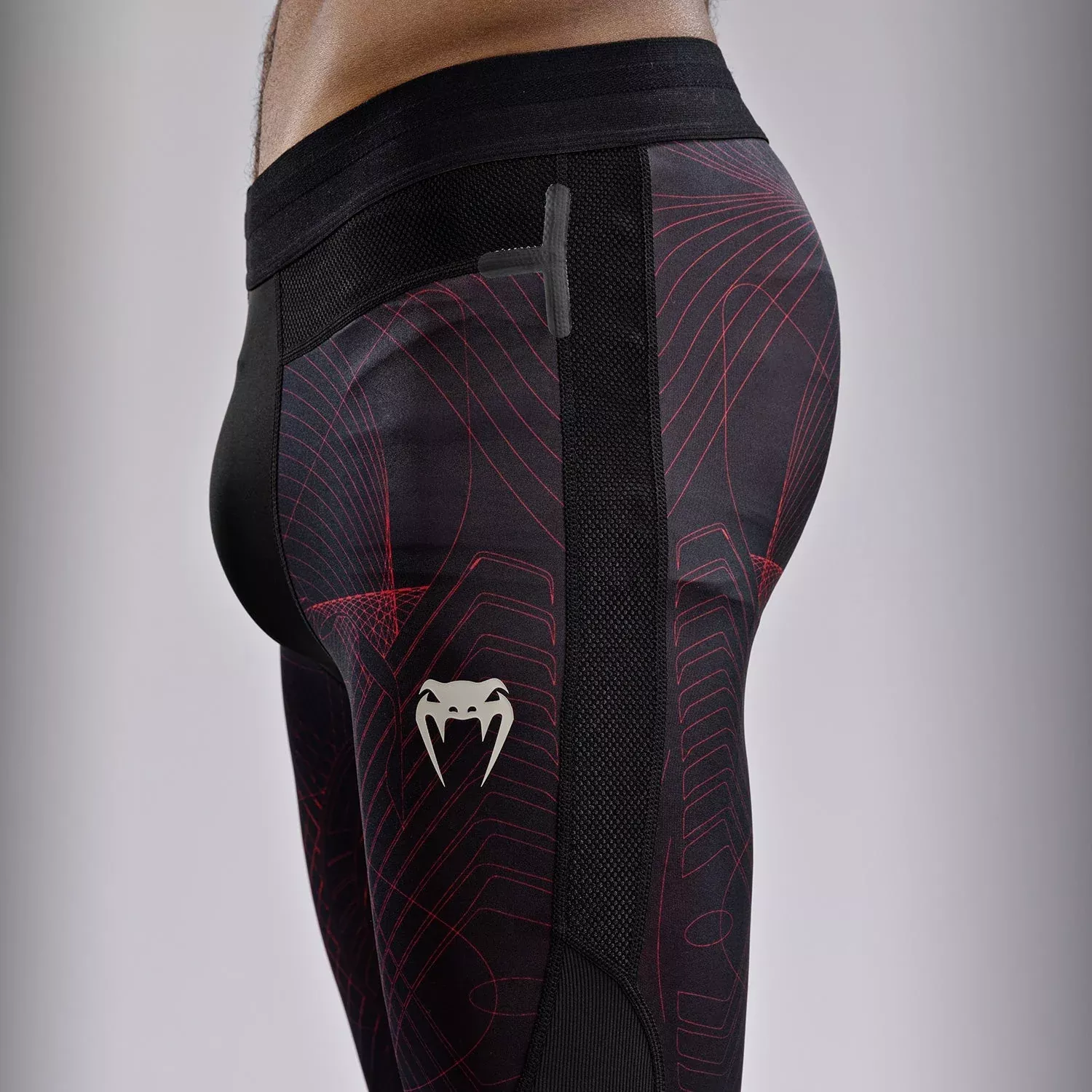 Компресійні штани Venum G-Fit Air Men's Spats Deep Black/Fire Red-S