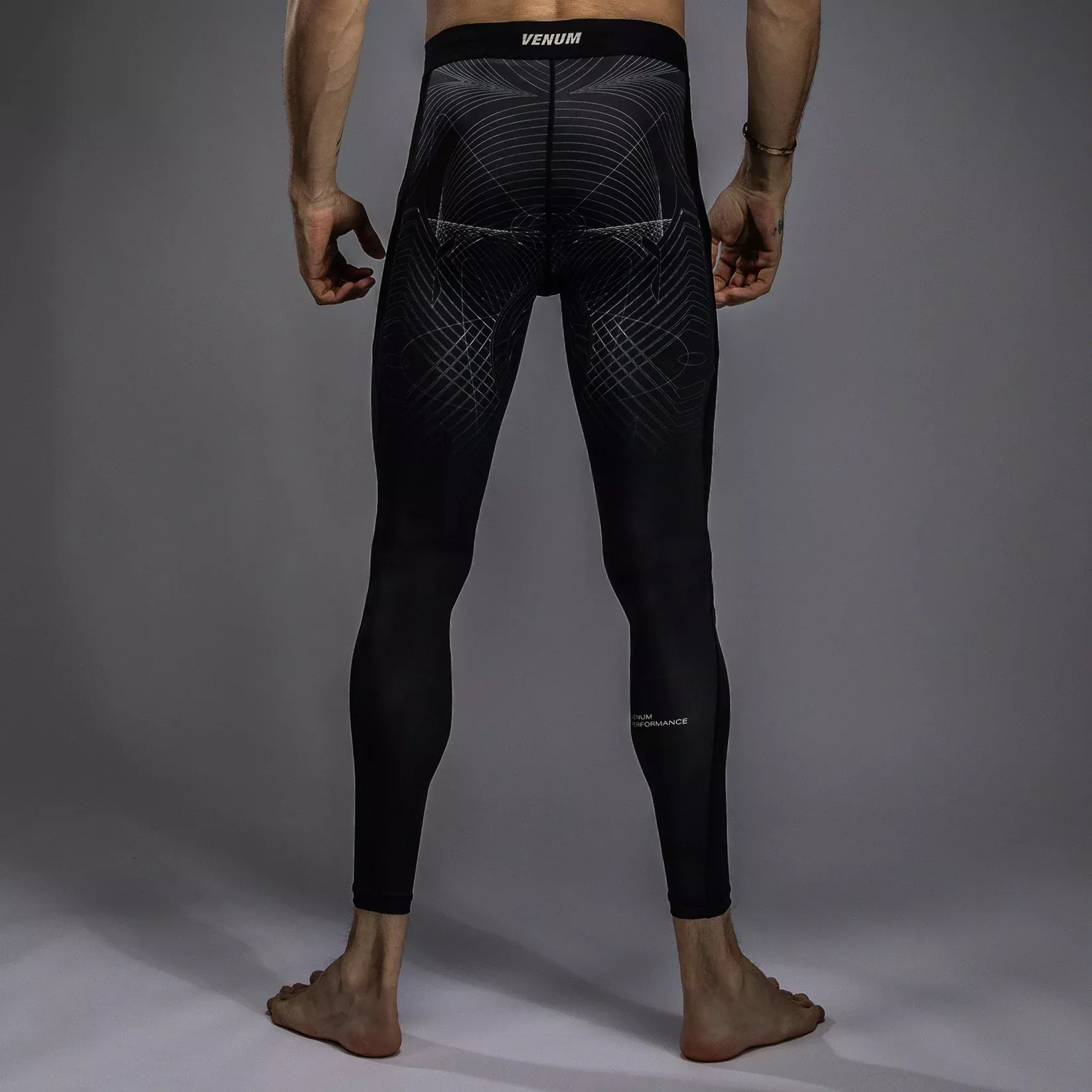 Компресійні штани Venum G-Fit Air Men's Spats Deep Black/Desert Sand-S
