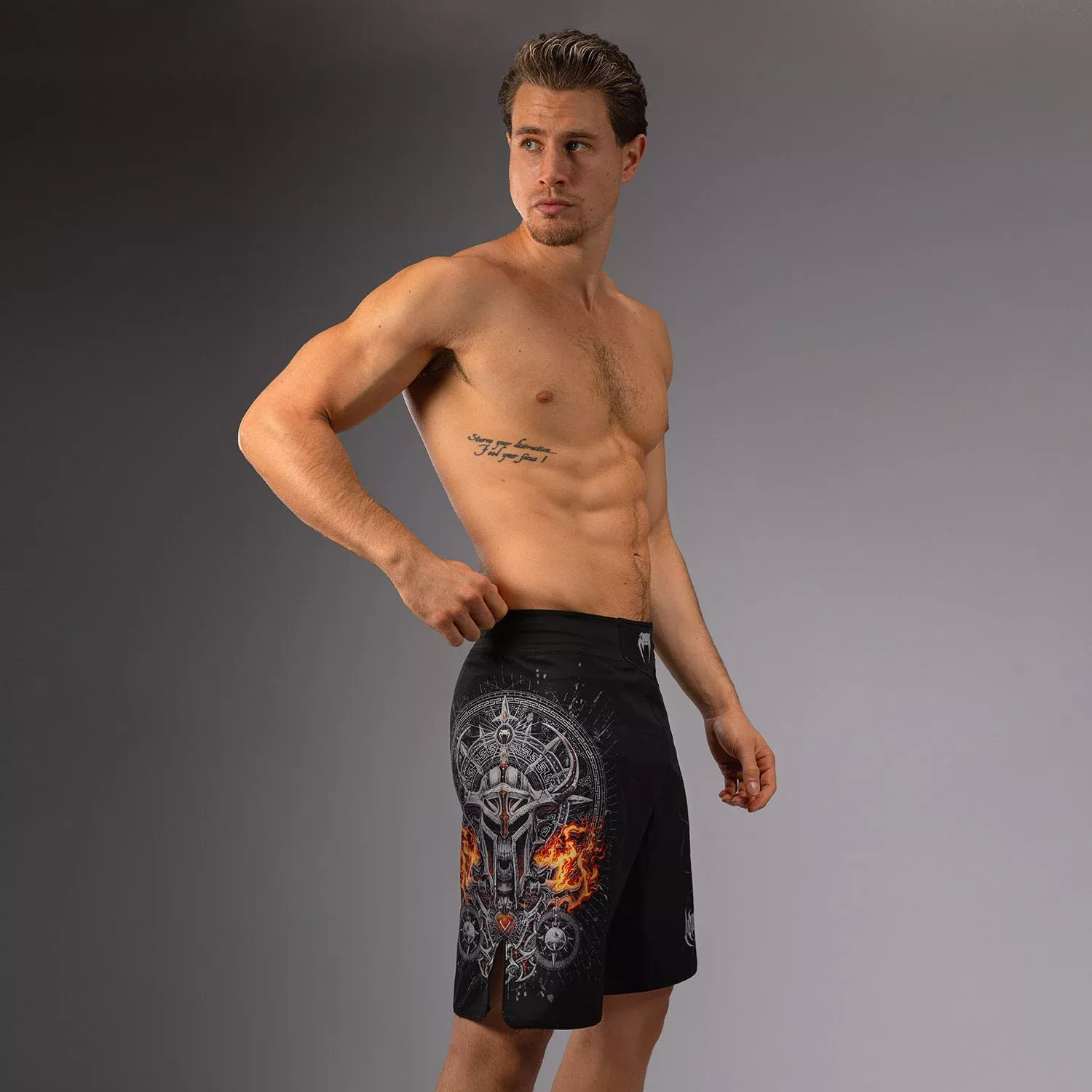 Шорти для ММА Venum Gladiator 5.0 Men’s Fight Shorts Black/Silver-S