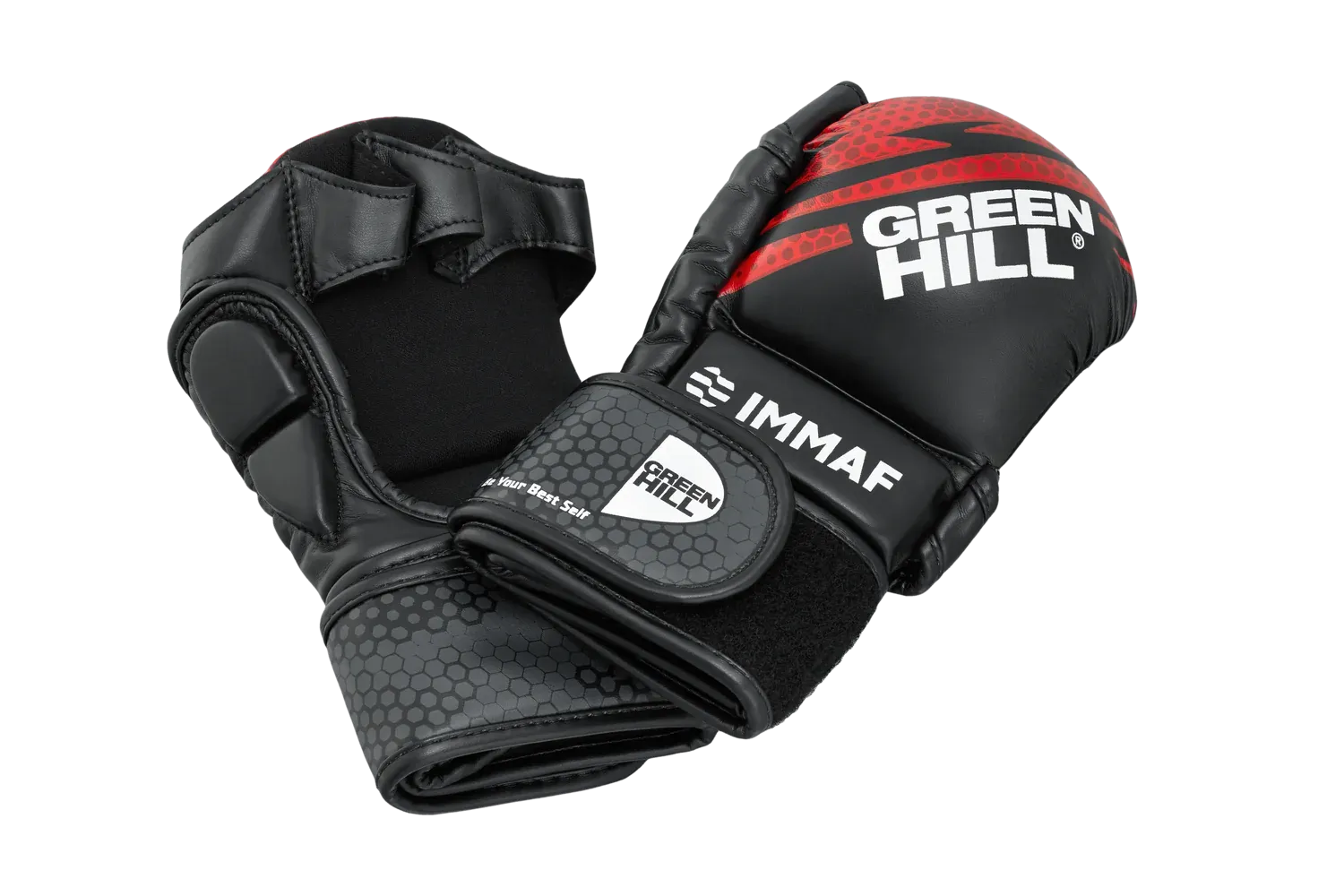 Перчатки для ММА Green Hill IMMAF Red-S 
