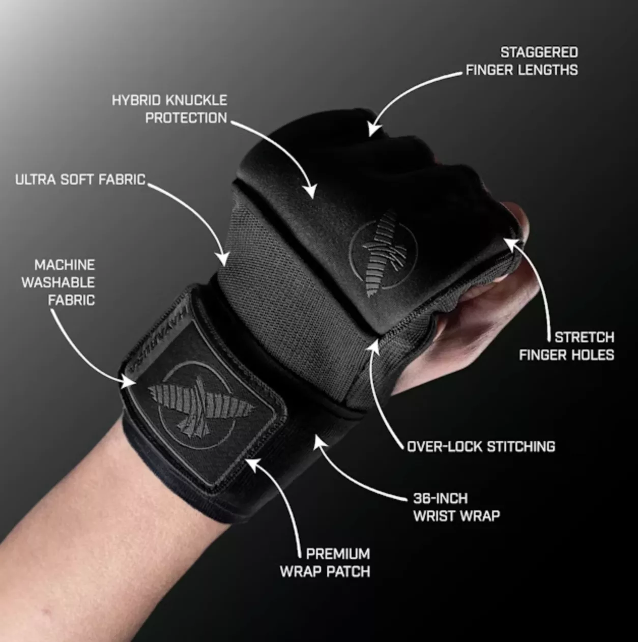 Быстрые бинты Hayabusa Deluxe Quick Wraps M