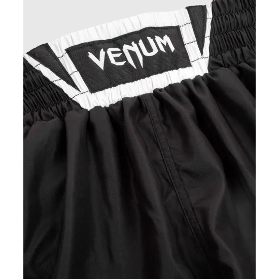 Боксерские шорты VENUM Elite Boxing Shorts Black/White-S