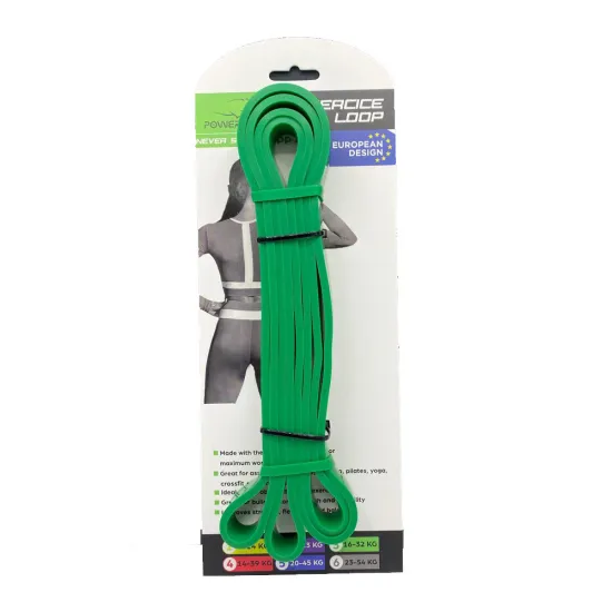Гума для тренувань PowerPlay 4115 Green (16-32kg)