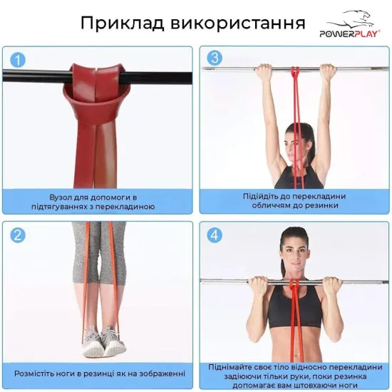 Гума для тренувань PowerPlay 4115 Green (16-32kg)