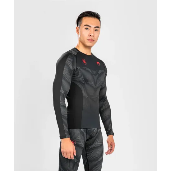 Рашгард Venum Phantom Rashguard Long Sleeves Black/Red-S