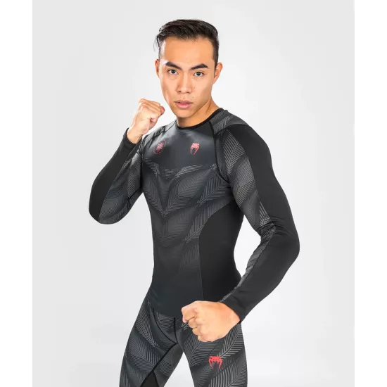 Рашгард Venum Phantom Rashguard Long Sleeves Black/Red-S