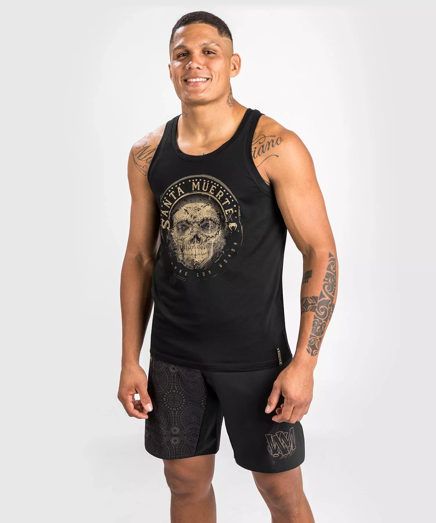 Майка Venum Santa Muerte Dark Side Tank Top Black/Brown-S