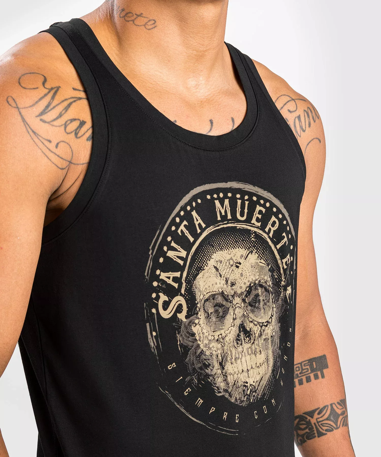 Майка Venum Santa Muerte Dark Side Tank Top Black/Brown-S