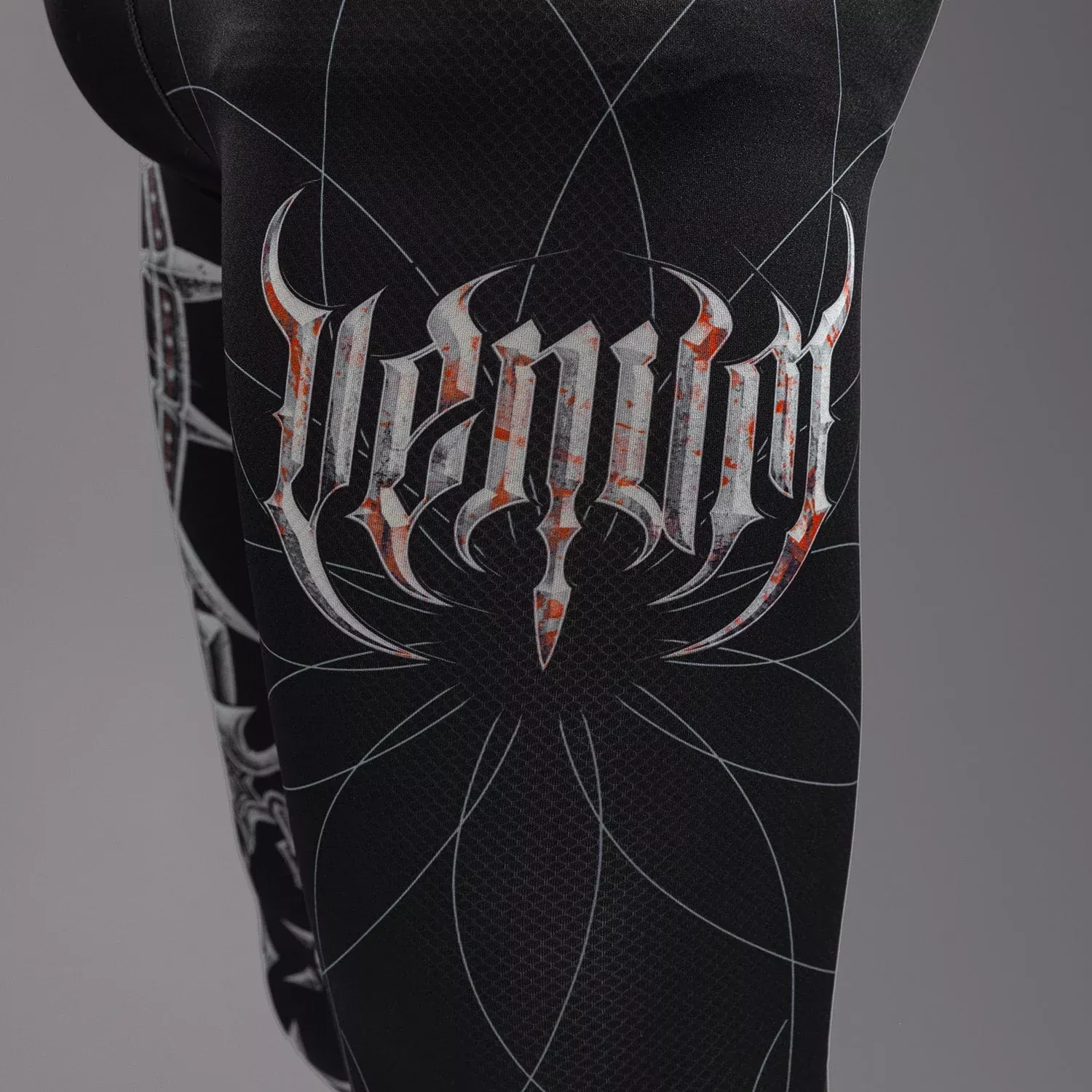Компресійні штани Venum Gladiator 5.0 Men's Spats Black/Silver-S