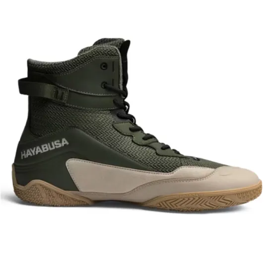 Боксерки Hayabusa Talon Boxing Shoes Green/Tan-40