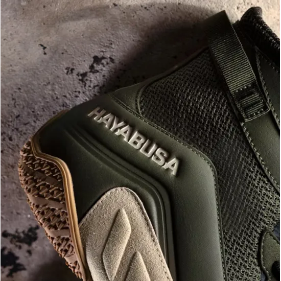 Боксерки Hayabusa Talon Boxing Shoes Green/Tan-40
