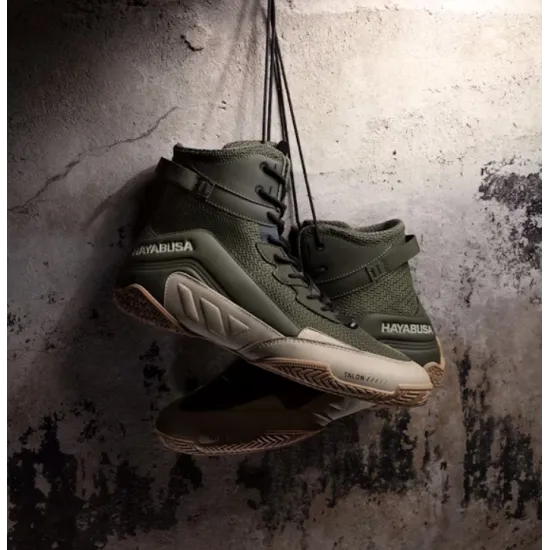 Боксерки Hayabusa Talon Boxing Shoes Green/Tan-40