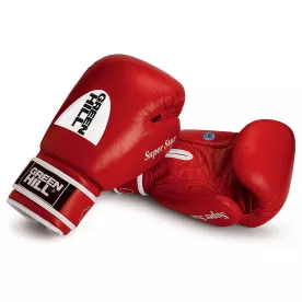 Боксерские перчатки Green Hill Super Star AIBA Красные 10 унций