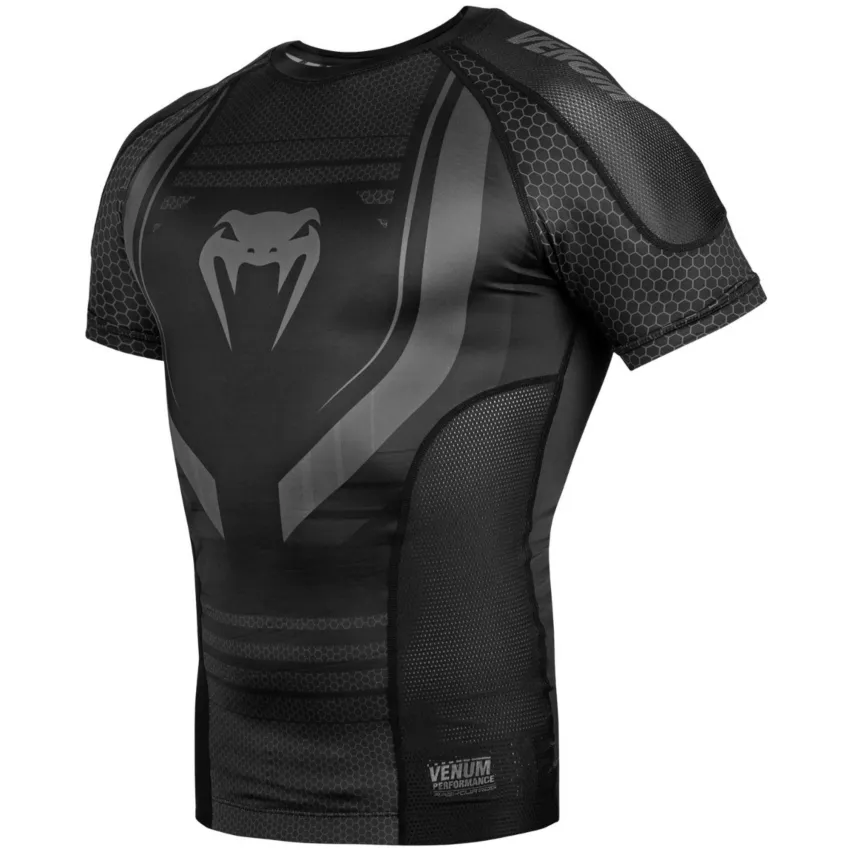 Рашгард Venum Technical 2.0 Short Sleeve Rashguard Black/Black-M