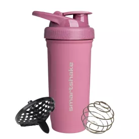 Шейкер спортивный SmartShake металевий Reforce Stainless Steel 30oz/900ml Deep Rose
