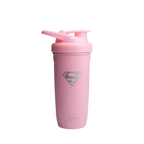 Шейкер спортивний SmartShake Reforce 900ml Supergirl Pink