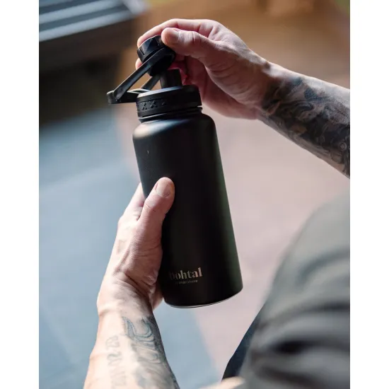 Пляшка для води металева Bohtal Insulated Sports Bottle 960 ml/32 oz Black