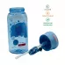 Пляшка для води CASNO 400 мл KXN-1195 Синя (восьминіг) із соломинкою