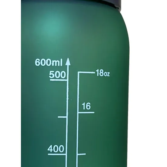 Бутылка для воды CASNO 600 мл KXN-1196 Зеленая с соломинкой