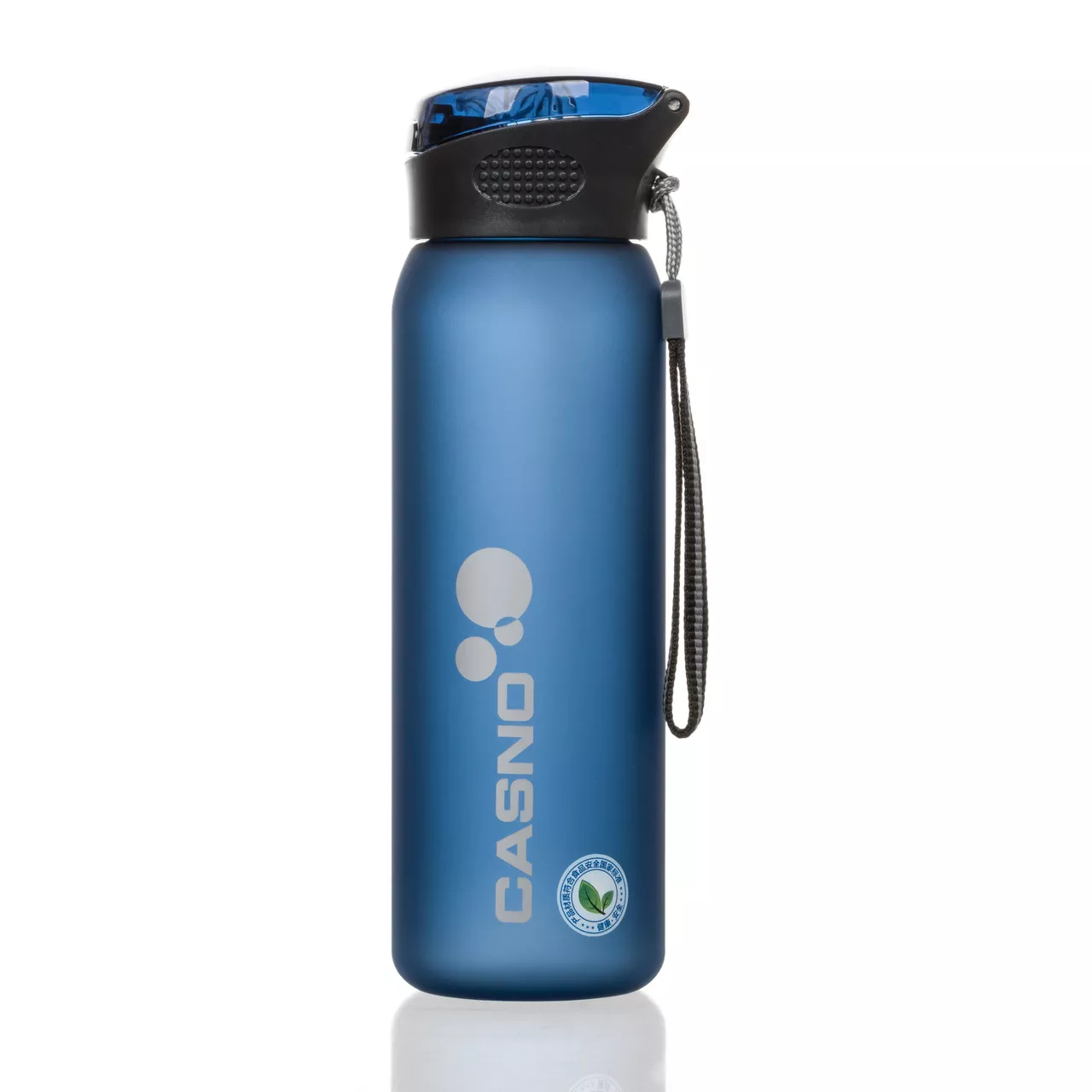 Пляшка для води CASNO 600 мл KXN-1196 Синя із соломинкою