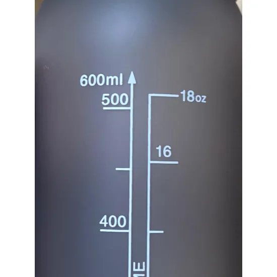 Бутылка для воды CASNO 600 мл KXN-1196 Серая с соломинкой