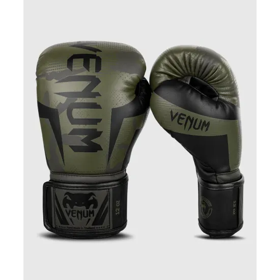 Рукавиці для боксу Venum Elite Boxing Gloves Khaki/Camo-12