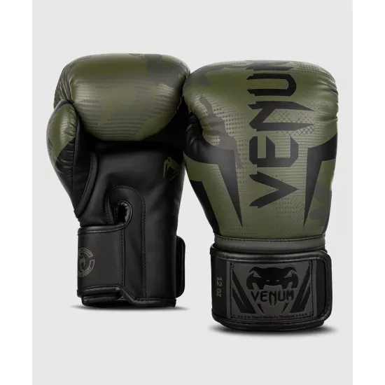 Рукавиці для боксу Venum Elite Boxing Gloves Khaki/Camo-12
