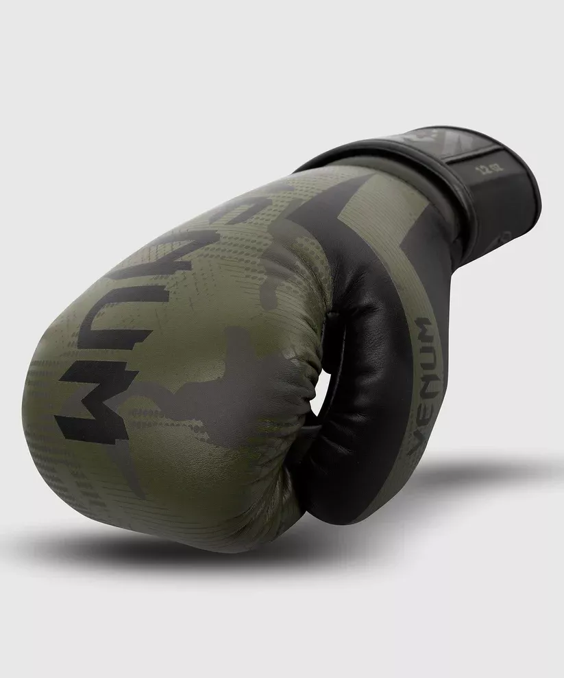 Перчатки для бокса Venum Elite Boxing Gloves Khaki/Camo-12