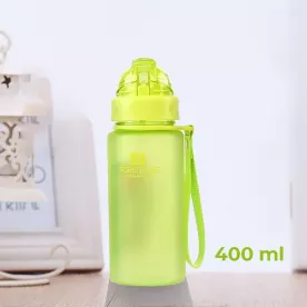 Бутылка для воды CASNO 400 мл MX-5028 More Love Зеленая с соломинкой