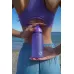 Пляшка для води CASNO 400 мл MX-5028 More Love Фіолетова з соломинкою