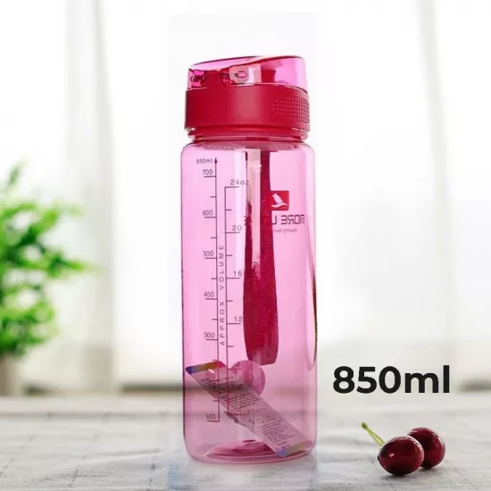 Бутылка для воды CASNO 850 мл MX-5040 More Love Розовая