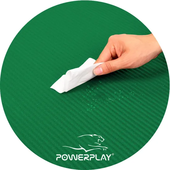 Килимок для йоги та фітнесу PowerPlay 4151 NBR 183*61*1.5 см Зелений