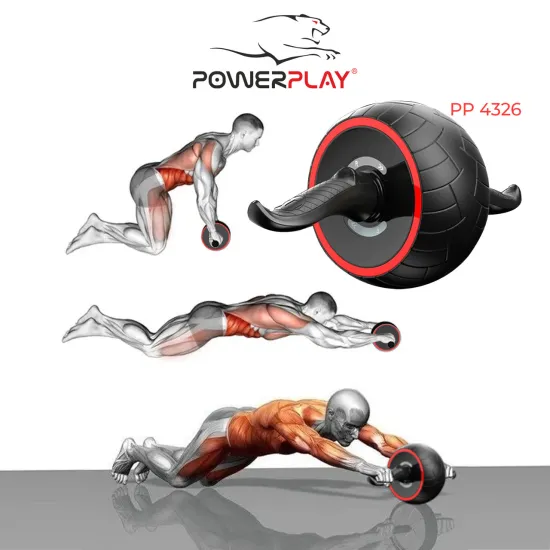 Колесо для преса PowerPlay 4326 зі зворотним механізмом Чорно-червоне