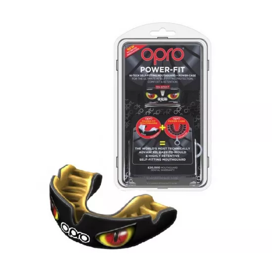 Капа OPRO Power-Fit Hi-Tech Self-Fitting Aggression-Eyes (art002270003) Доросла