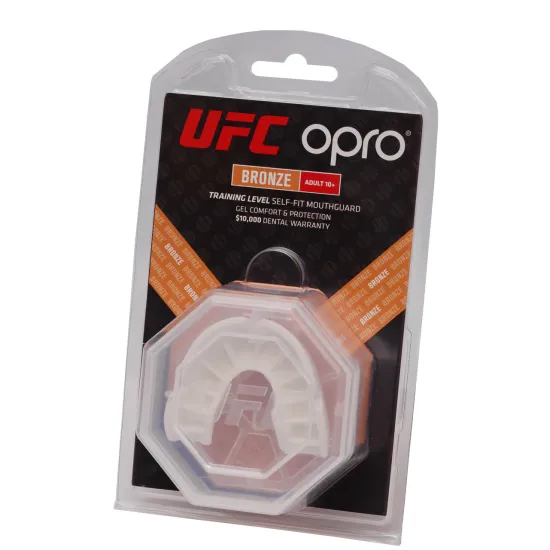 Капа OPRO Bronze UFC Hologram White (art.002258002)-доросла